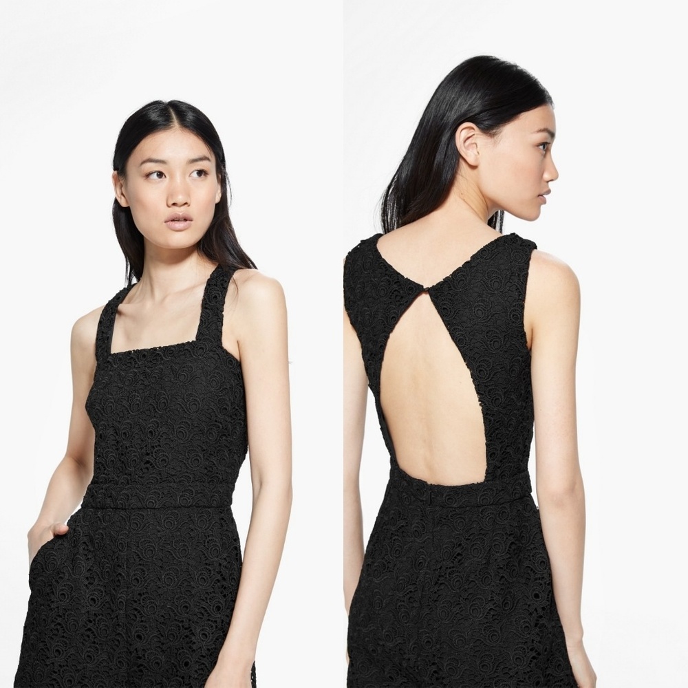 MANGO BLACK LACE CUT- OUT BACK ROMPER 🆕